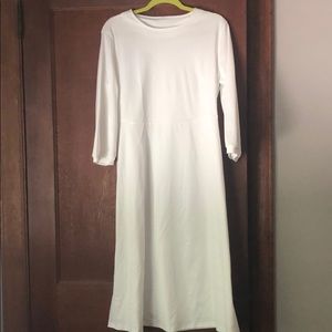 3/4 sleeve midi dress